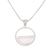 Sterling silver filigree pendant necklace, 'Halfway Wave' - Sterling Silver Filigree Pendant Necklace Handmade in Java