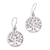 Sterling silver dangle earrings, 'Tree of Dreams' - Round Sterling Silver Dreamy Growing Trees Dangle Earrings (image 2a) thumbail