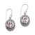 Amethyst dangle earrings, 'Mystery Vines' - Faceted Amethyst Sterling Silver Vines Dangle Earrings (image 2a) thumbail