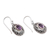 Amethyst dangle earrings, 'Mystery Vines' - Faceted Amethyst Sterling Silver Vines Dangle Earrings (image 2d) thumbail