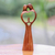 Wood sculpture, 'Piece of Me' - Hand-Carved Couple Family Love Suar Wood Heart Sculpture (image 2) thumbail