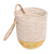 Natural fiber nesting baskets, 'Catching Sunshine' (pair) - Natural Fiber Large and Small Baskets with Handle (Pair) (image 2b) thumbail