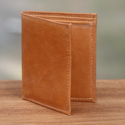 Leather wallet, Esquire in Brown