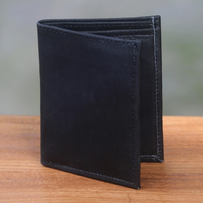 Leather wallet, Esquire in Black