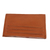 Leather card holder, 'Business Savvy in Brown' - Brown Handcrafted Seven-Slot Leather Card Holder from Bali
