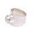 Cultured pearl cocktail ring, 'Gleaming Fate' - Cultured Pearl Cocktail Ring Crafted in Indonesia