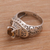 Citrine cocktail ring, 'Javanese Temple' - Handcrafted Citrine and Sterling Silver Cocktail Ring (image 2b) thumbail