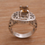 Citrine cocktail ring, 'Javanese Temple' - Handcrafted Citrine and Sterling Silver Cocktail Ring (image 2c) thumbail
