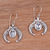 Blue topaz dangle earrings, 'Elegant Talons' - Indonesian Blue Topaz and Sterling Silver Dangle Earrings