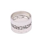 Sterling silver band ring, 'Around the Vines' - Sterling Silver Band Ring Crafted in Indonesia