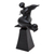 Wood sculpture, 'One Victory' - Black Hand-Carved Soccer Player Suar Wood Sculpture (image 2c) thumbail
