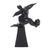Wood sculpture, 'One Victory' - Black Hand-Carved Soccer Player Suar Wood Sculpture (image 2d) thumbail