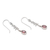 Garnet dangle earrings, 'Winter Branches' - Garnet and Sterling Silver Winter Branches Dangle Earrings (image 2d) thumbail