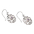 Amethyst dangle earrings, 'Tangled Petals' - Sterling Silver Amethyst Tangled Petals Dangle Earrings