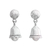 Cultured pearl dangle earrings, 'Melodious Gleam' - Cultured Pearl Bell Dangle Earrings from Bali thumbail