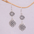 Sterling silver dangle earrings, 'Elegant Star' - Artisan Crafted Sterling Silver Dangle Earrings from Bali (image 2) thumbail