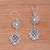 Sterling silver dangle earrings, 'Elegant Star' - Artisan Crafted Sterling Silver Dangle Earrings from Bali (image 2b) thumbail