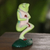Wood statuette, 'Yoga Frog' - Suar Wood Yoga Frog Statuette from Bali (image 2b) thumbail