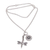 Halskette mit Anhänger aus Sterlingsilber - Halskette aus Sterlingsilber mit floraler Libelle, hergestellt auf Bali