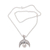 Cultured pearl pendant necklace, 'Crescent Glow' - Cultured Pearl Crescent Pendant Necklace from Bali