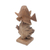 Holzskulptur - Handgeschnitzte Jempinis-Holzskulptur mit schwimmendem Tang-Fisch