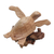 Wood sculpture, 'Turtle Current' - Hand-Carved Ocean Turtle Jempinis Wood Tree Sculpture (image 2a) thumbail