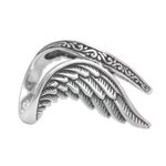 Sterling silver cocktail ring, 'Winged Glory' - Handcrafted Sterling Silver Feathered Wings Ring