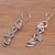 Sterling silver dangle earrings, 'Hope Vines' - Sterling Silver Leafy Hope Vine Dangle Earrings (image 2b) thumbail