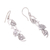 Sterling silver dangle earrings, 'Hope Vines' - Sterling Silver Leafy Hope Vine Dangle Earrings (image 2c) thumbail
