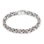 Men's sterling silver chain bracelet, 'Masculine Path' - Men's Sterling Silver Byzantine Chain Bracelet from Bali