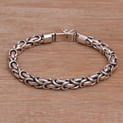 Sterling silver chain bracelet, Feminine Line