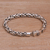 Sterling silver chain bracelet, 'Feminine Line' - Balinese Sterling Silver Chain Bracelet (image 2b) thumbail