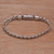 Sterling silver chain bracelet, 'Sweet Embrace' - Balinese Sterling Silver Wheat Chain Bracelet with Box Clasp