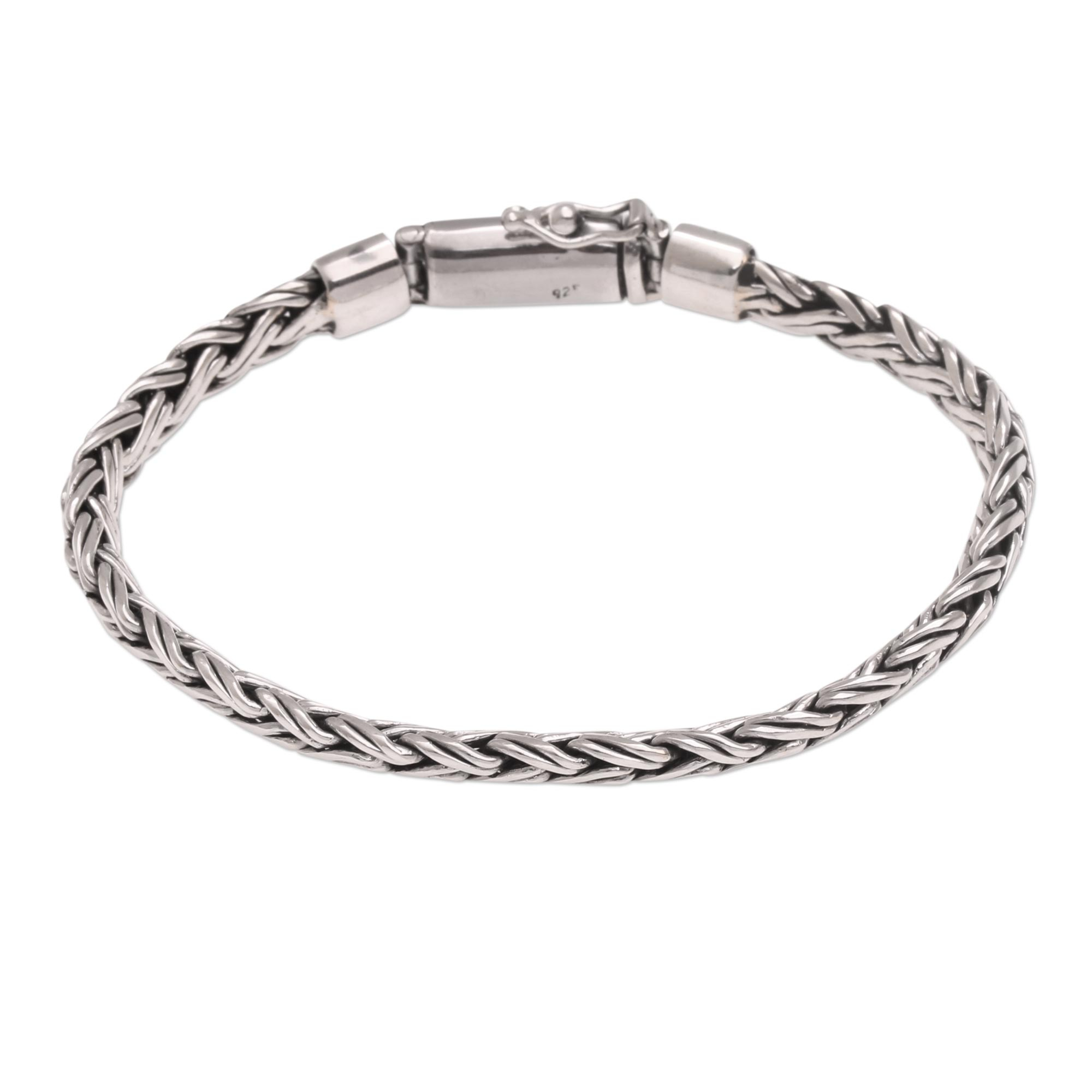 UNICEF Market | Balinese Sterling Silver Wheat Chain Bracelet with Box ...