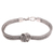 Sterling silver pendant bracelet, 'Neverending Link' - Sterling Silver Naga Chain Pendant Bracelet from Bali