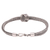 Sterling silver pendant bracelet, 'Neverending Link' - Sterling Silver Naga Chain Pendant Bracelet from Bali