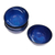 Ceramic bowls, 'Blue Delicious' (set of 4) - Blue Ceramic Soup or Cereal Bowls (Set of 4) from Bali (image 2a) thumbail