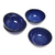 Ceramic dessert bowls, 'Blue Delicious' (set of 4) - Blue Ceramic Dessert Bowls (Set of 4) from Bali thumbail