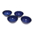 Ceramic dessert bowls, 'Blue Delicious' (set of 4) - Blue Ceramic Dessert Bowls (Set of 4) from Bali (image 2c) thumbail