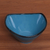 Ceramic bowl, 'Blue Wave' - Handcrafted Blue Ceramic Bowl from Indonesia