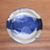 Ceramic platter, 'Ocean Tide' - Blue and White Ceramic Platter Crafted in Indonesia thumbail