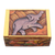 Wood mini jewelry box, 'Sumatran Elephant' - Elephant-Themed Wood Mini Jewelry Box from Bali (image 2c) thumbail