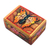 Wood mini jewelry box, 'Butterfly Paradise' - Hand Painted Mini Jewelry Box with Butterfly Motif (image 2a) thumbail