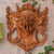 Wood mask, 'Garuda, the Eagle' - Balinese Hand-Carved Wood Mask of The Eagle Deity Garuda thumbail
