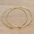 Gold plated sterling silver bangle bracelets, 'Knotted Gold' (pair) - Pair of 18k Gold Plated Sterling Silver Bangle Bracelets (image 2b) thumbail