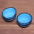 Ceramic bowls, 'Blue Antiquity' (set of 4) - Round Blue Ceramic Bowls from Indonesia (Set of 4) (image 2c) thumbail