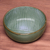 Ceramic serving bowl, 'Banana Vibes' (9 inch) - Handcrafted Green Banana Leaf Ceramic Serving Bowl (9 Inch) (image 2b) thumbail