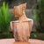 Wood sculpture, 'I'm Listening' - Hand-Carved Fine Art Suar Wood Sculpture from Bali (image 2) thumbail