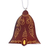 Mahogany wood ornaments, 'Joyful Tolling' (set of 4) - Mahogany Wood Hand Painted Bell Ornaments (Set of 4)