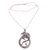 Men's garnet pendant necklace, 'Dragon Flare' - Men's Garnet Dragon Necklace from Bali (image 2e) thumbail